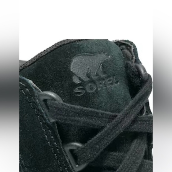 Sorel Out N About Black Wedge Bootie Sneaker Size 9 - Picture 3 of 11